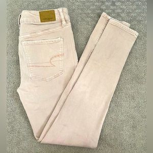AMERICAN EAGLE HI- RISE JEGGING in dusty rose